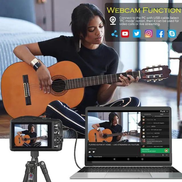 Alt view image 4 of 7 - Digital Camera with Macro & Wide Angle Lens 48MP 4K Full HD Vlogging Camera for YouTube 3.0 Inch Screen Compact Camera for Beginners Teens Photography with Two Rechargeable Batteries