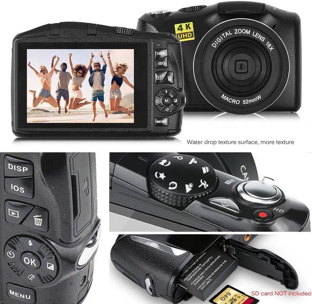 Alt view image 7 of 7 - Digital Camera 48MP 4K Full HD Camcorder Vlogging Camera for YouTube 3.0 Inch Screen Compact Camera for Beginners Teens Photography with Rechargeable Battery