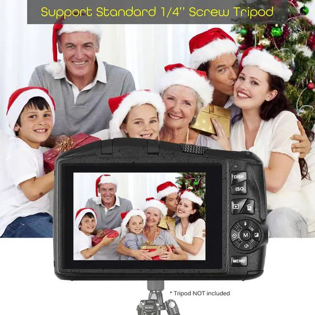Alt view image 6 of 7 - Digital Camera 4K for Photography 48MP Vlogging Camera for YouTube Vloggers Gifts for Beginners Teens with Rechargeable Battery