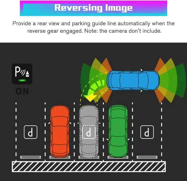 Alt view image 5 of 7 - CarPlay Radio Stereo for Toyota Tacoma 2016 2017 2018 2019 2020 2021 Android 12 Touch Screen Head Unit Wired Andriod Auto Bluetooth GPS Navigation