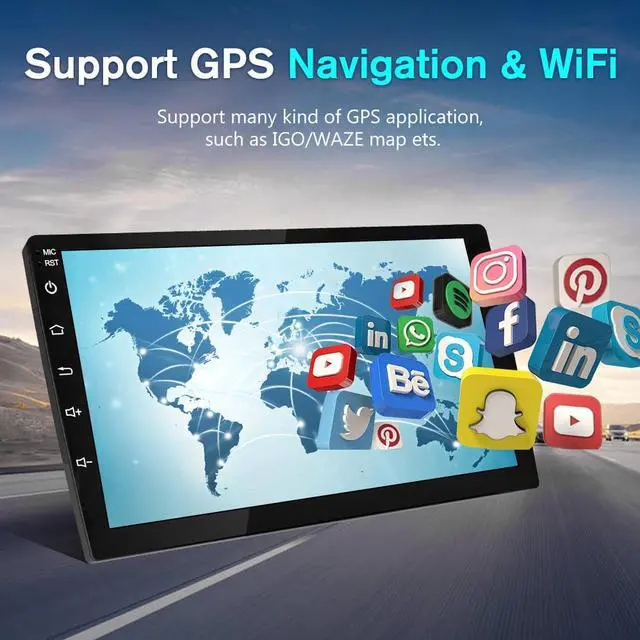 Alt view image 4 of 7 - Android 12 Car Stereo for Toyota Tacoma 2005 2006 2007 2008 2009 2010 2011 2012 2013, 9 inch Touchscreen Radio with Wireless Carplay Android Auto Support Bluetooth WiFi GPS Hi-Fi FM RDS SWC [2+32G]