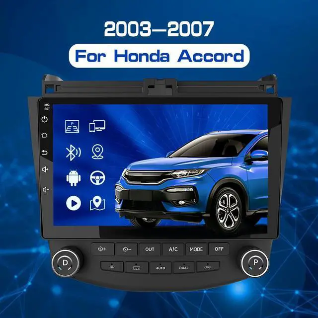 Alt view image 3 of 7 - Car Radio Stereo 10 inch Touch Screen Head Unit for Honda Accord 7th 2003 2004 2005 2006 2007 with Apple CarPlay Andriod Auto