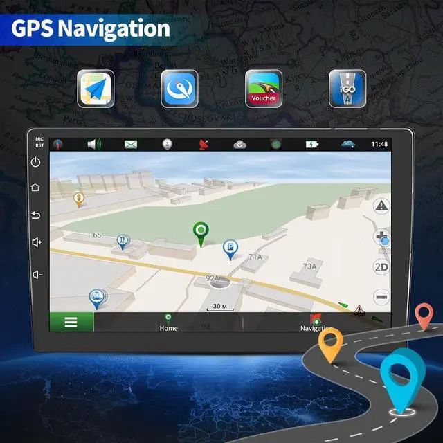 Alt view image 4 of 7 - Car Radio Stereo 10 inch Touch Screen Head Unit for Honda Accord 7th 2003 2004 2005 2006 2007 with Apple CarPlay Andriod Auto