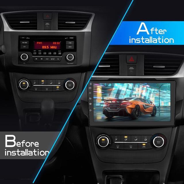 Alt view image 2 of 7 - Car Stereo Radio for Nissan Sentra 2013 2014 2015 2016 2017, Android 12 Carplay Android Auto Radio Navigation Support WiFi Bluetooth Steering Wheel Control FM Mirror Link, 2G+32G