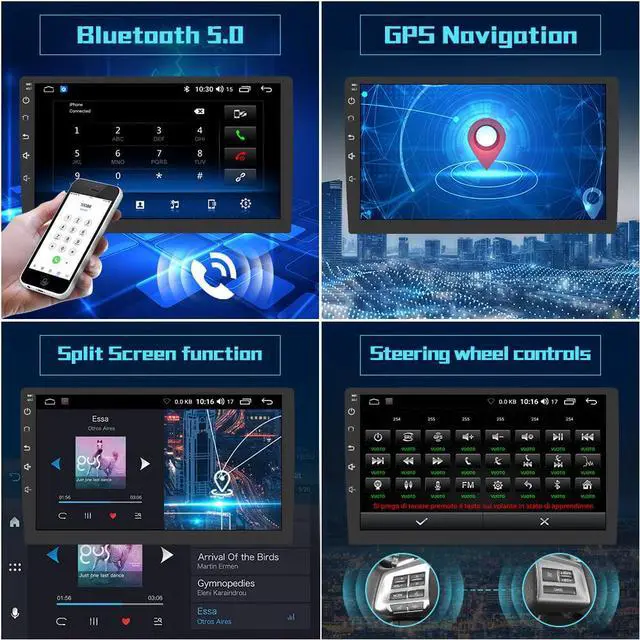 Alt view image 6 of 7 - Android 12 Car Stereo Radio for Subaru Outback Legacy 2009-2014, 10" Touchscreen Wireless Carplay Android Auto Media Radio WiFi Bluetooth GPS Navigation FM/RDS, 2G +32G