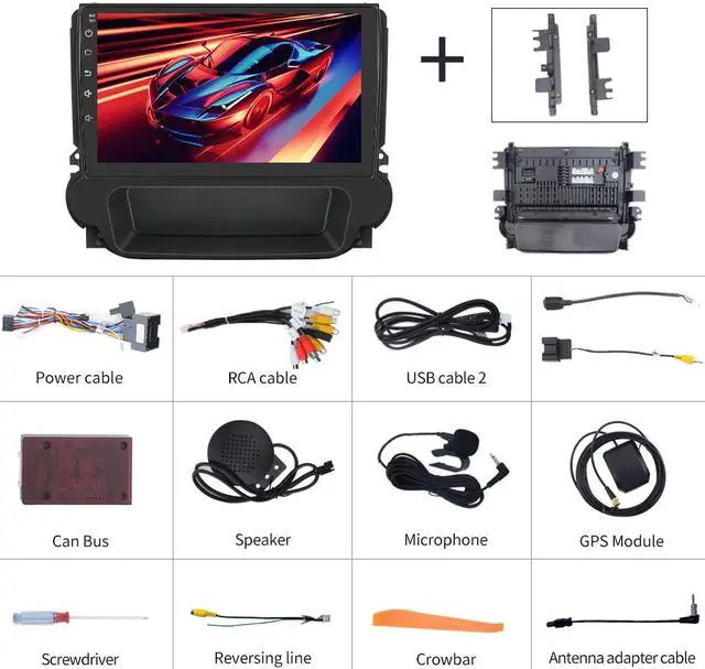 Alt view image 7 of 7 - Car Radio Stereo Andriod 12 for Chevrolet Chevy Malibu 2013 2014 2015 Support Carplay Android Auto