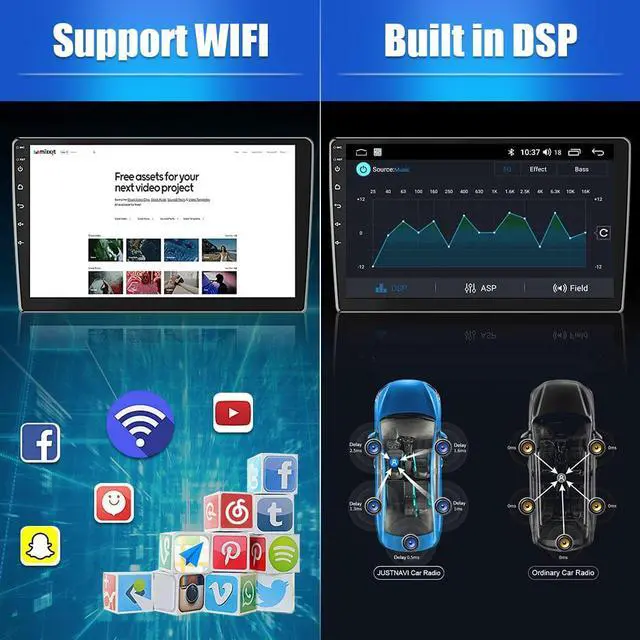 Alt view image 5 of 7 - Car Radio Stereo for Chevy Spark 2013 2014 2015 with Wireless Android Auto Apple Carplay 2G+32G 9 inch Android 12 Touch Screen with SWC WiFi GPS Navigation DSP Bluetooth