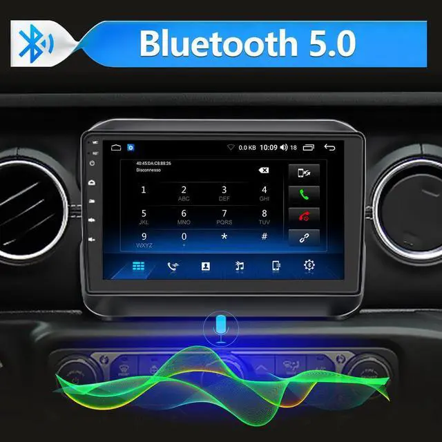 Alt view image 4 of 7 - Car Radio Stereo for Jeep Wrangler JL Gladiator 2018-2021 with GPS Navigation Apple CarPlay Andriod Auto
