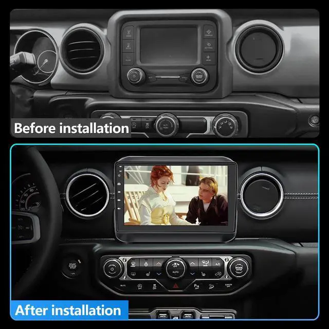 Alt view image 2 of 7 - Car Radio Stereo for Jeep Wrangler JL Gladiator 2018-2021 with GPS Navigation Apple CarPlay Andriod Auto