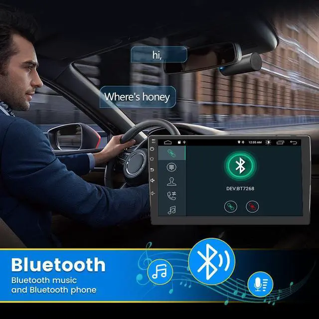Alt view image 4 of 7 - Car Stereo Radio Android 12.0 for Honda Civic 2012, Touch Screen Radio Support Carplay Android Auto Bluetooth WiFi FM Mirror Link GPS Navigation Split Screen SWC