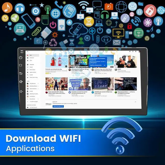 Alt view image 3 of 7 - Car Stereo Radio Android 12.0 for Honda Civic 2012, Touch Screen Radio Support Carplay Android Auto Bluetooth WiFi FM Mirror Link GPS Navigation Split Screen SWC