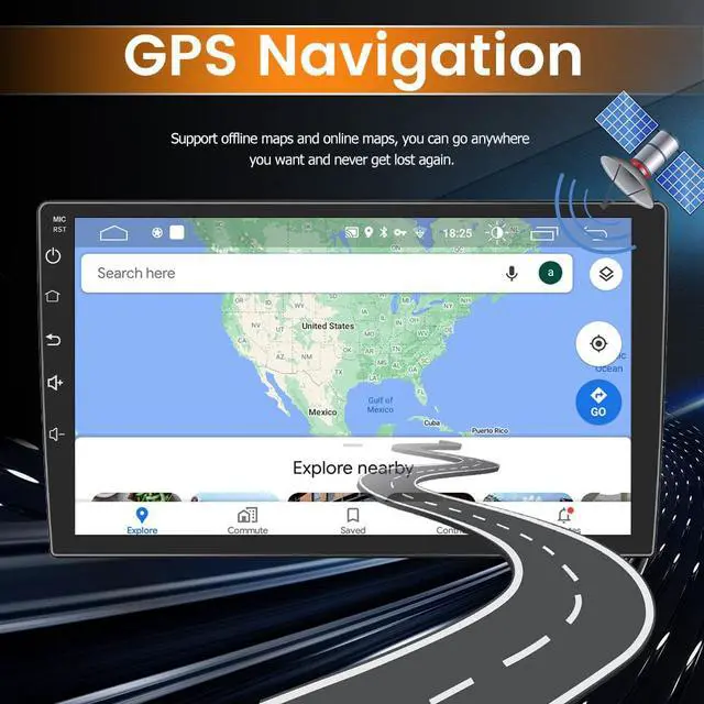 Alt view image 4 of 7 - Android 12 Car Stereo Radio Compatible for Hyundai Elantra 2011-2013, 9 inch GPS Navigation Built-in DSP Bluetooth WiFi SWC MirrorLink Wireless CarPlay Wired Android Auto