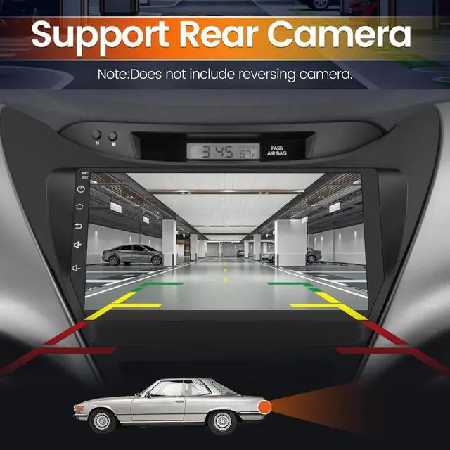 Alt view image 5 of 7 - Android 12 Car Stereo Radio for Hyundai Elantra 2014 9 inch GPS Navigation Built-in DSP Bluetooth WiFi SWC MirrorLink Head Unit Auto Multimedia Player Radio