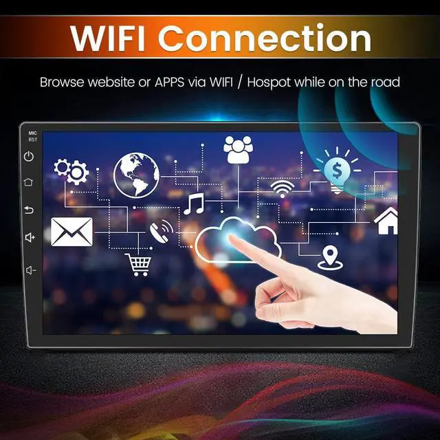 Alt view image 4 of 7 - Android 12 Car Stereo Radio for Hyundai Elantra 2014 9 inch GPS Navigation Built-in DSP Bluetooth WiFi SWC MirrorLink Head Unit Auto Multimedia Player Radio