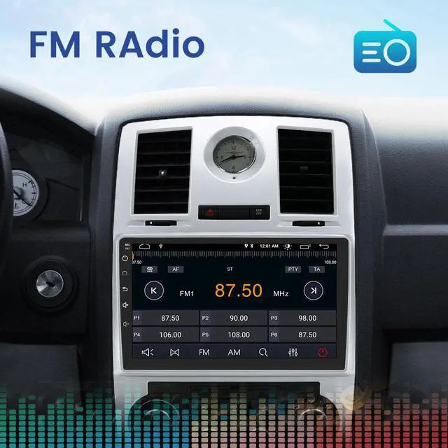 Alt view image 5 of 7 - Car Radio Stereo Andriod 12 for Chrysler 300C 2004-2011 with Apple CarPlay Andriod Auto