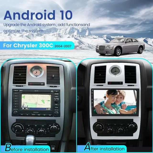 Alt view image 2 of 7 - Car Radio Stereo Andriod 12 for Chrysler 300C 2004-2011 with Apple CarPlay Andriod Auto