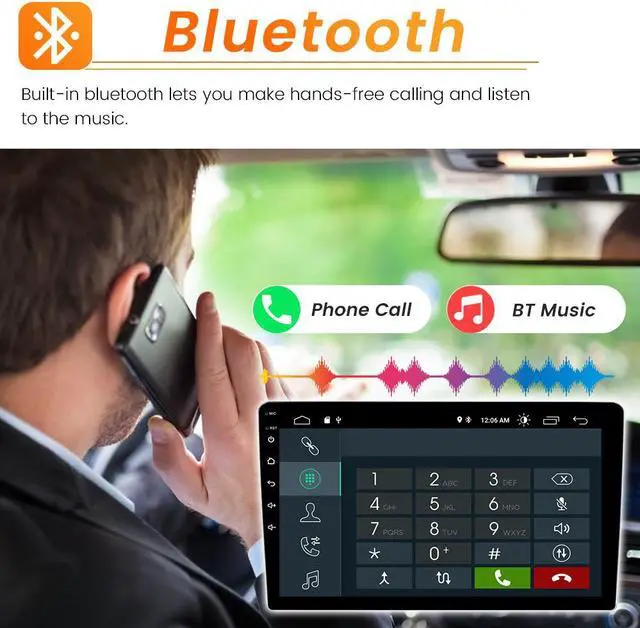 Alt view image 5 of 7 - Car Radio Stereo for GMC Yukon Chevrolet Chevy Silverado Tahoe Suburban 2007-2012 with Built in Apple CarPlay Andriod Auto