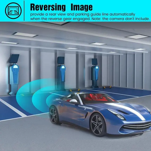 Alt view image 6 of 7 - Car Stereo Android 10 for Toyota Tundra 2014-2020, 4+64GB 12 Inch Touch Screen Head Unit CarPlay Android Auto Media Player Support Bluetooth WiFi GPS Navigation