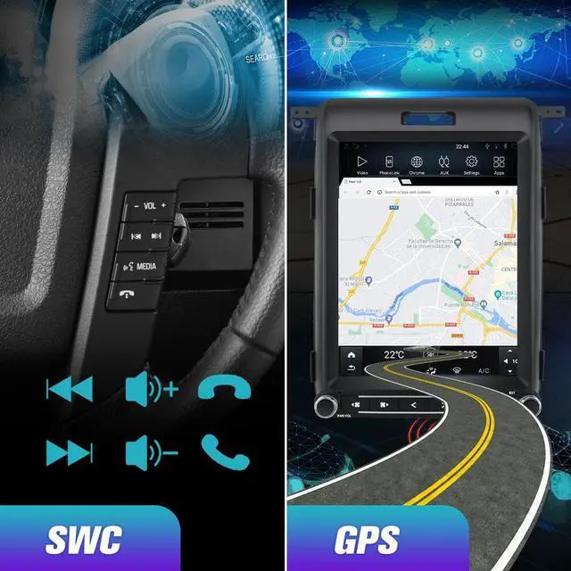 Alt view image 5 of 7 - Android Car Stereo 12.1 Inch Radio for Ford F150 2013 2014, Carplay Android Auto Head Unit Multimedia Player Built-in DSP Bluetooth WiFi SWC MirrorLink