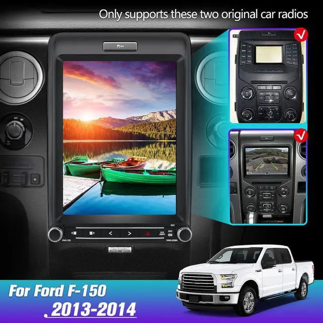 Alt view image 2 of 7 - Android Car Stereo 12.1 Inch Radio for Ford F150 2013 2014, Carplay Android Auto Head Unit Multimedia Player Built-in DSP Bluetooth WiFi SWC MirrorLink