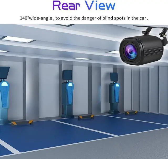 Alt view image 3 of 7 - Reverse Camera for Car Radio, Waterproof Rear View Camera Wide-Angle for Universal Cars, SUV, Trucks