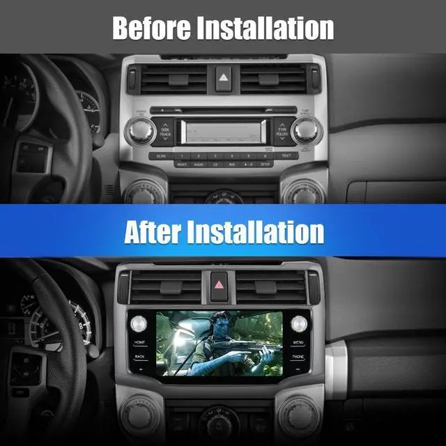 Alt view image 2 of 7 - Car Radio Stereo Andriod 11 for Toyota 4runner 2010-2019 Head Unit 4G RAM 64G ROM with Wireless Apple CarPlay Andriod Auto