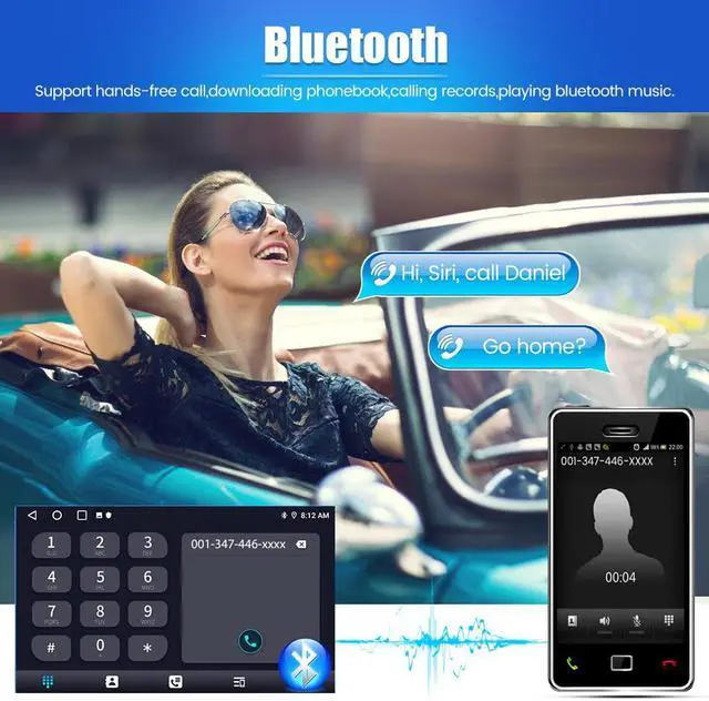 Alt view image 4 of 7 - Car Radio Stereo Andriod 11 for Toyota 4runner 2010-2019 Head Unit 4G RAM 64G ROM with Wireless Apple CarPlay Andriod Auto