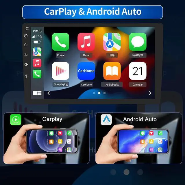 Alt view image 3 of 7 - Car Radio Stereo for Porsche Cayenne 2003-2010 with Wireless Apple Carplay Android Auto