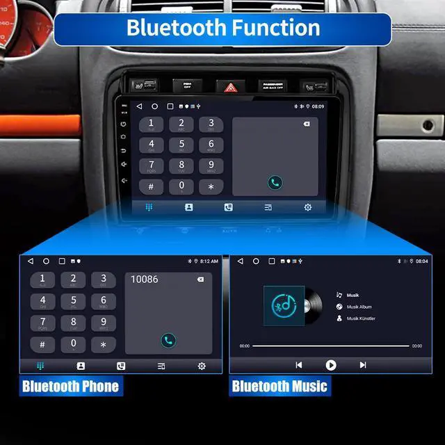 Alt view image 6 of 7 - Car Radio Stereo for Porsche Cayenne 2003-2010 with Wireless Apple Carplay Android Auto