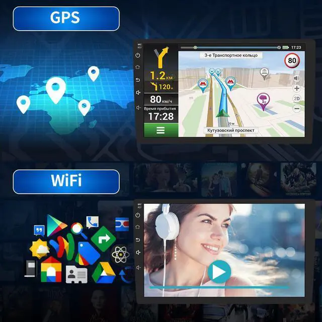 Alt view image 4 of 7 - Car Radio Stereo for Porsche Cayenne 2003-2010 with Wireless Apple Carplay Android Auto