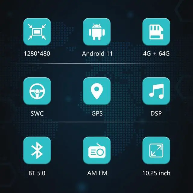 Alt view image 4 of 7 - Andriod Car Radio Stereo for Audi A4A5 B8 2009-2017 GPS Navigator MMI Control Retained12.3 inch Screen Upgrade Built in Carplay/Android Auto SWC BT AM/FM CD DVD 4G RAM 64G ROM Head Unit