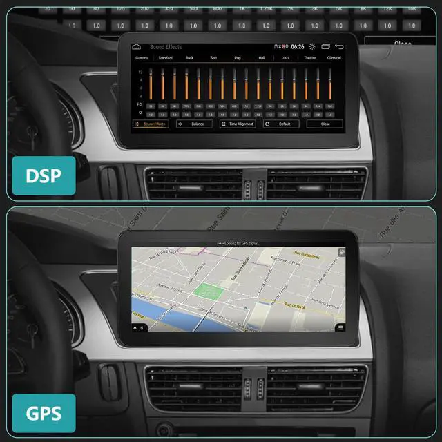 Alt view image 6 of 7 - Andriod Car Radio Stereo for Audi A4A5 B8 2009-2017 GPS Navigator MMI Control Retained12.3 inch Screen Upgrade Built in Carplay/Android Auto SWC BT AM/FM CD DVD 4G RAM 64G ROM Head Unit