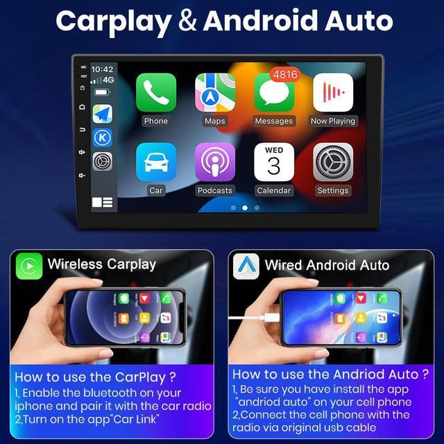 Alt view image 4 of 7 - Android 12.0 [2GB+32GB] Car Radio Compatible For Toyota Corolla E170 E180 2014-2016, 10 Inch Touch Screen with GPS/FM/WiFi/USB, Support SWC, Wireless Carplay/Wired Android Auto