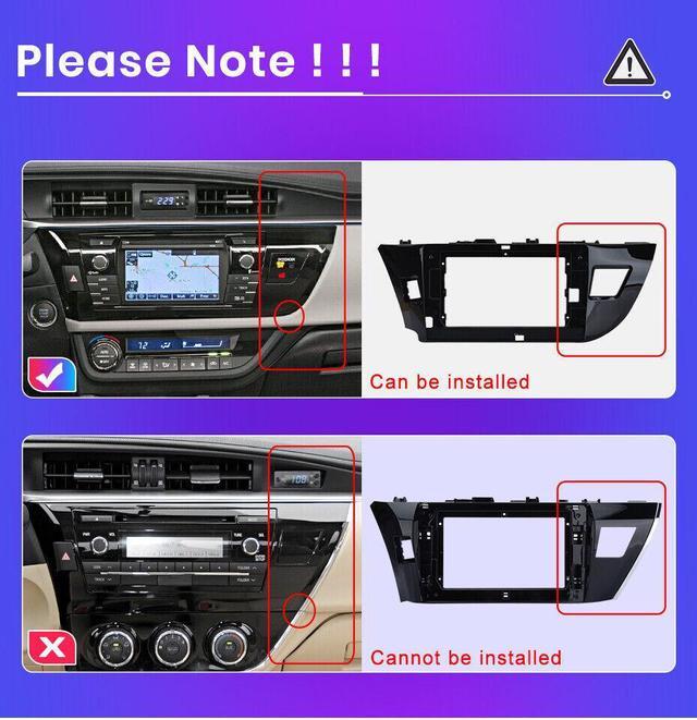 Alt view image 2 of 7 - Android 12.0 [2GB+32GB] Car Radio Compatible For Toyota Corolla E170 E180 2014-2016, 10 Inch Touch Screen with GPS/FM/WiFi/USB, Support SWC, Wireless Carplay/Wired Android Auto