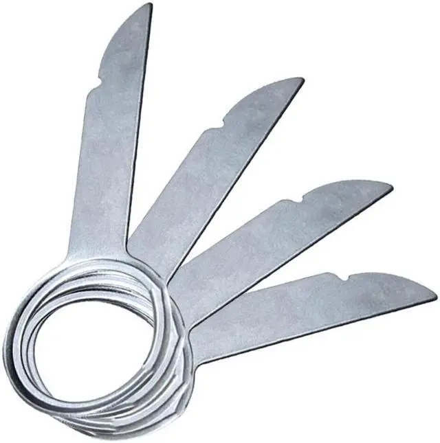 Alt view image 4 of 5 - Car CD Radio Removal Release Keys Stereo Extraction Tool Pins 4Pcs For BMW Benz Audi