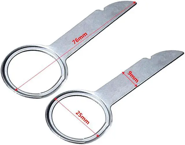 Alt view image 3 of 5 - Car CD Radio Removal Release Keys Stereo Extraction Tool Pins 4Pcs For BMW Benz Audi