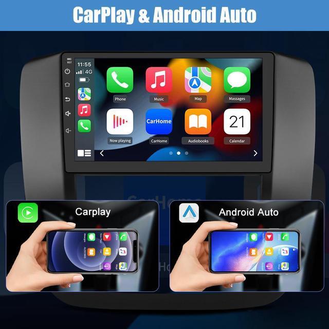 Alt view image 2 of 7 - Car Stereo Radio Android 12 for GMC Yukon Chevrolet Chevy Tahoe Suburban 2007-2012 with Wireless Apple CarPlay Android Auto 2+32GB