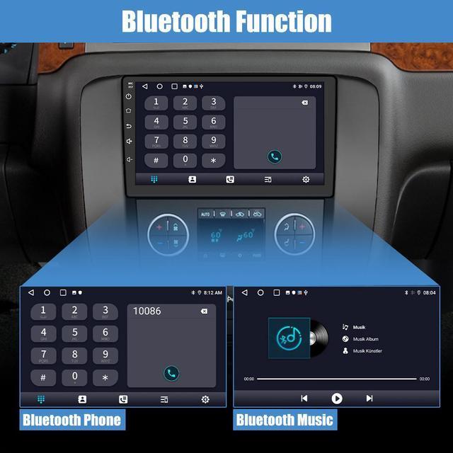 Alt view image 5 of 7 - Car Stereo Radio Android 12 for GMC Yukon Chevrolet Chevy Tahoe Suburban 2007-2012 with Wireless Apple CarPlay Android Auto 2+32GB