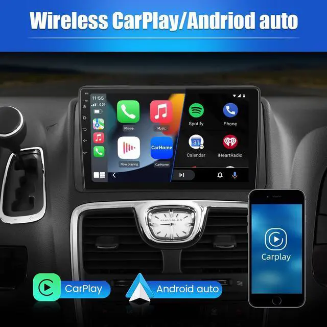 Alt view image 3 of 7 - Car Radio Stereo for Dodge Grand Caravan 2011-2020 Chrysler Town & Country 2012-2016 2+32GB