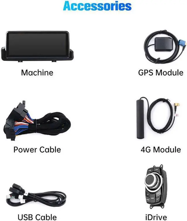 Alt view image 7 of 7 - Car Radio Stereo Android 11 for BMW 3 Series E90 E91 E92 E93 2006-2012,10.25 inch 4GB+64GB Head Unit Built in Carplay Andriod Auto GPS SWC AM/FM Radio DSP Fit for Car Without Factory Screen