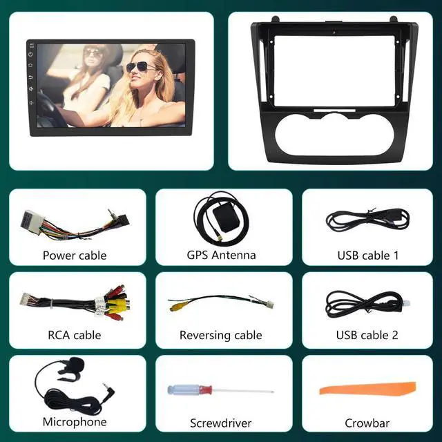 Alt view image 7 of 7 - Android Car Stereo for Nissan Teana Altima 2008 2009 2010 2011 2012, Manual A/C Android Touch Screen Radio Wireless Carplay Car Radio Android Auto Bluetooth WiFi GPS Navigation 2+32GB
