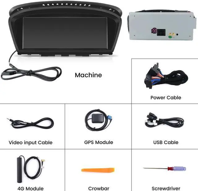 Alt view image 7 of 7 - Car Radio Stereo Android for BMW 3 5 Series E60 E90 E93 8.8inch Screen Upgrade with Carplay Andriod Auto 2009-2012 CIC System