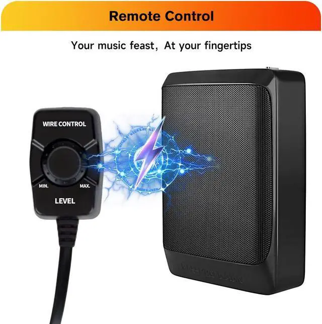 Alt view image 6 of 7 - Car Subwoofer 100W RMS 200 Watts Max Power Compact Powered Subwoofer for Cars,Loaded 8" Ported Under Seat Quick Bass Universal Subwoofer System with Remote Bass Knob