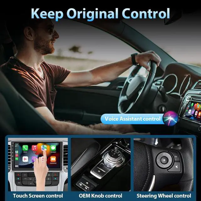Alt view image 5 of 7 - 4-in-1 Car Wireless Adapter for Factory Wired CarPlay/Android auto AirPlay/Mirror Link 2024 Upgrade Wireless Features Adapter Plug & Play with USB-A/C to C Cables