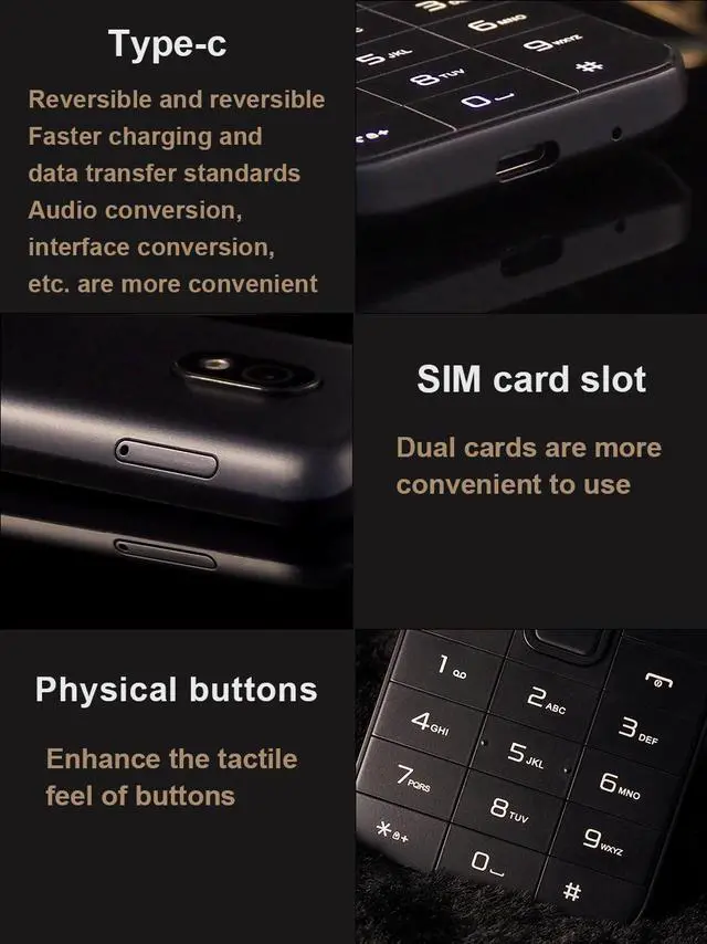 Alt view image 4 of 7 - TIQ MINI M5 smart touch button mobile phone, Android 13 system, 3GB+32GB, 2.8-inch screen, dual SIM, available with Google Store, Verizon, T-Mobile, AT&T