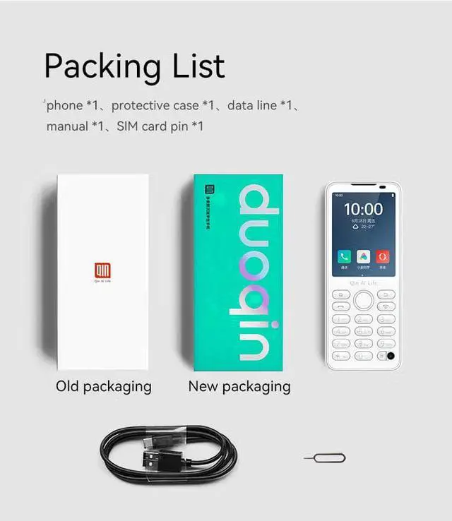 Alt view image 6 of 6 - Google Play Store New Qin F21 Pro Smart Touch Screen Phone 2.8 Inch 3GB + 32GB / 4GB 64GB Bluetooth 5.0