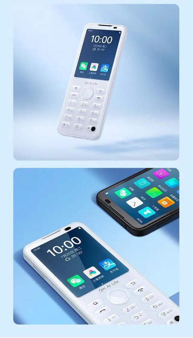 Alt view image 4 of 7 - Cell Phone,Canada Super Small Mini Smartphone ,Add Google Store Android QinGlobal Version Mobile Phone,Xiaomi mobile phone sub-brand: QIN F21pro (Black)