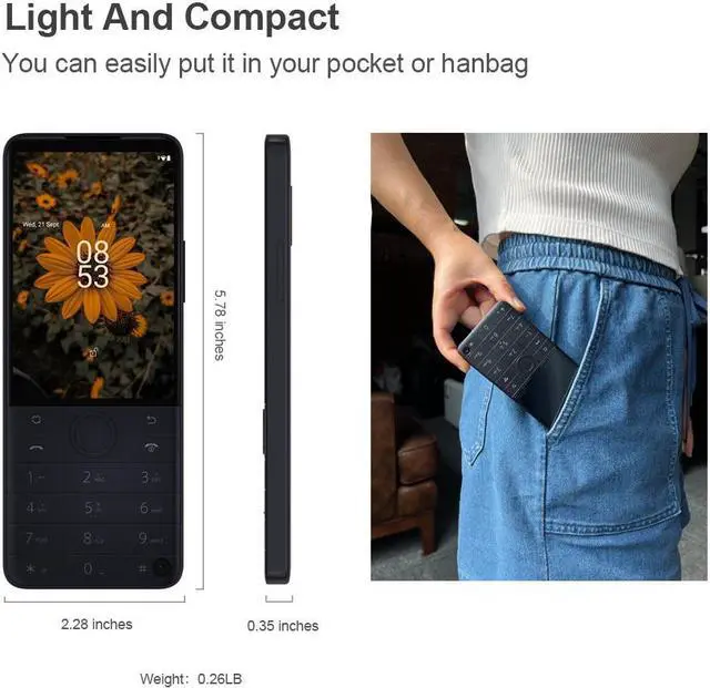 Alt view image 2 of 7 - Cell Phone, Add Google Store Android QinGlobal Version Mobile Phone,New Qin F22 Pro Smart Touch ScreenPhone ,Xiaomi mobile phone sub-brand: QIN, the only official designate(White)