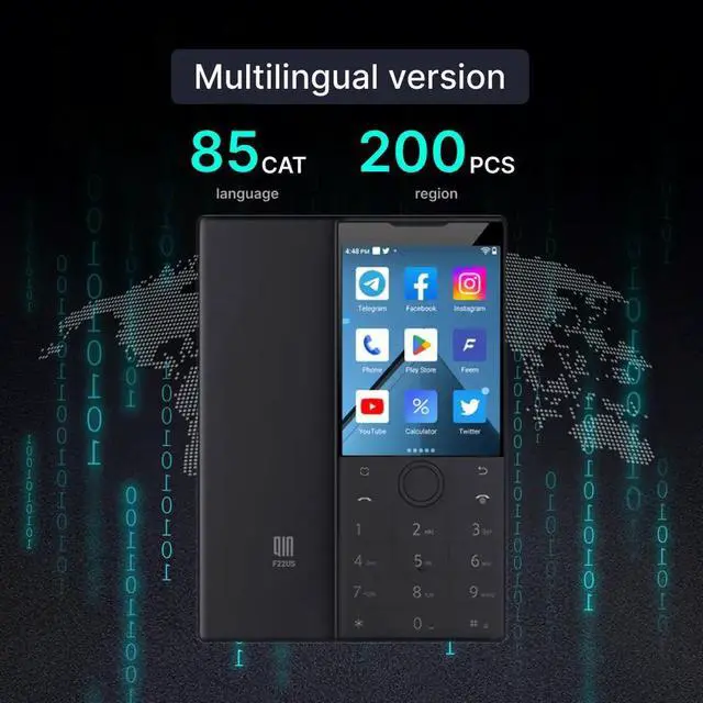 Alt view image 6 of 6 - Google Play Store New Qin F22 Smart Touch Screen Phone 2.8 Inch 2GB + 16GB Bluetooth