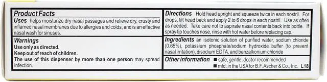 Alt view image 2 of 4 - Ayr Saline Nasal Mist 1.69 Oz